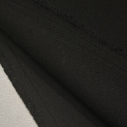 Schwarzer Premium-Kostümstoff - hochwertige Wollmischung für Damen und Herrenanzüge