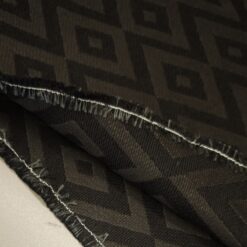 ⭐ Jacquard - schwarzer Luxusstoff mit Natur-Optik (370 g/m²)