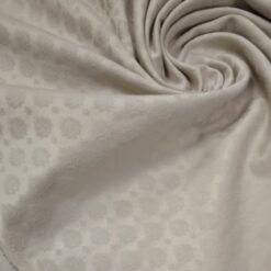 🎁 Elastischer Baumwoll-Jacquard natur mit Punktrelief - weich, elegant und zum SUPER PREIS! (160 g/m²)