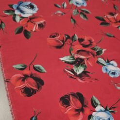 Bordo Rubin Seide - elegante Modestoff